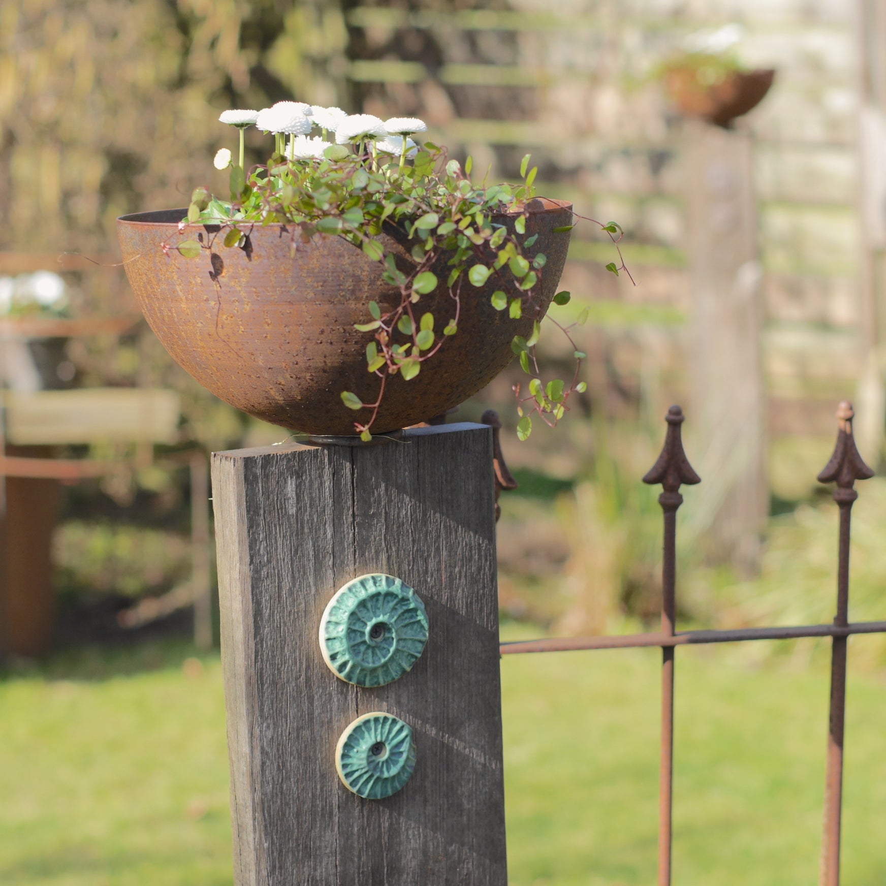 Hamburger Hafenplanke mit Halbschale - Rost (nur Abholung)
