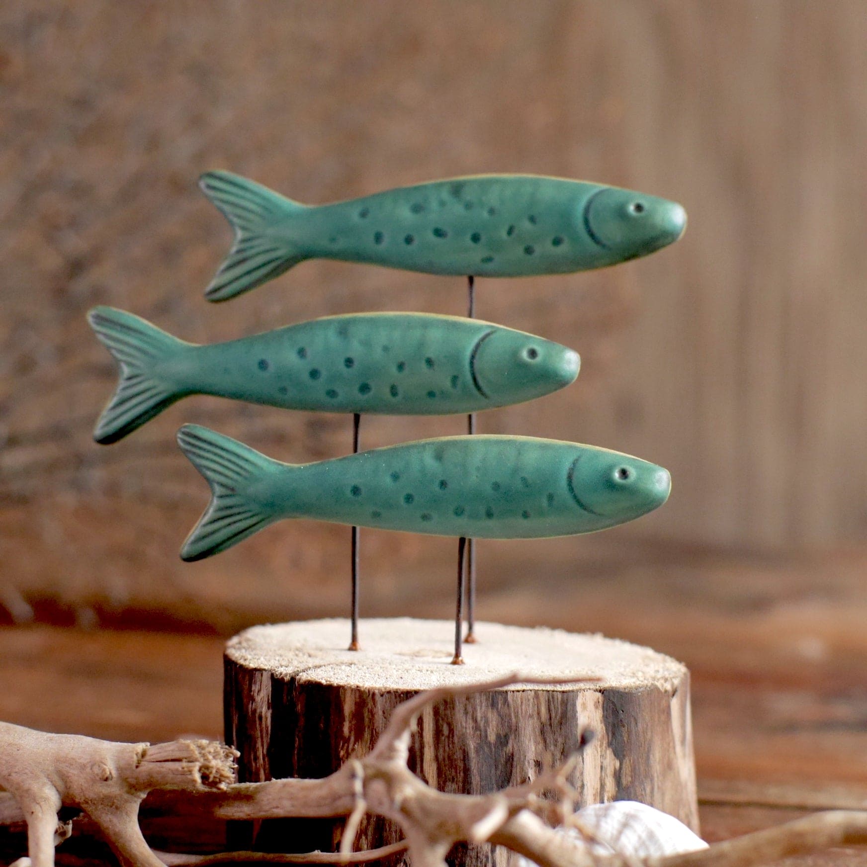 Fischschwarm Keramik