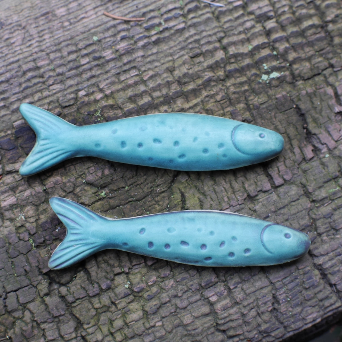 Fisch Keramik flach klein