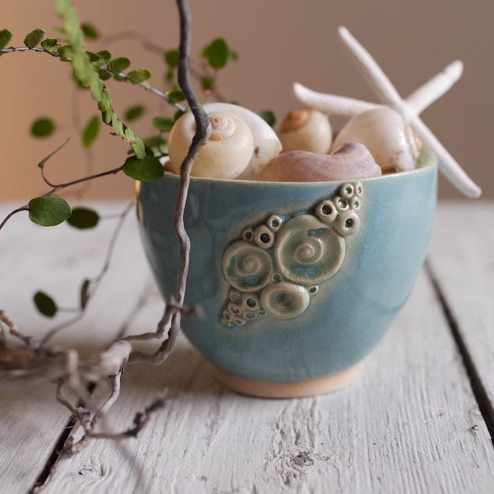 Übertopf mit Ammoniten