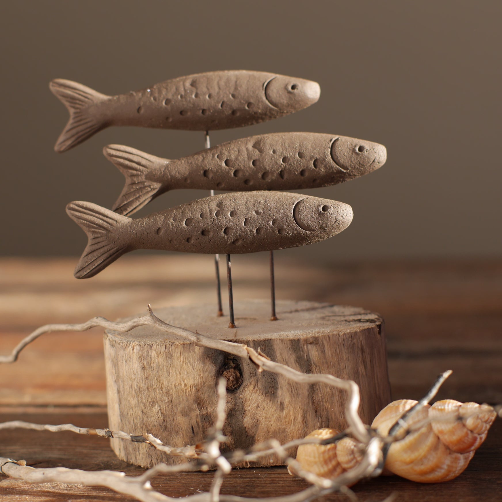 Fischschwarm Keramik